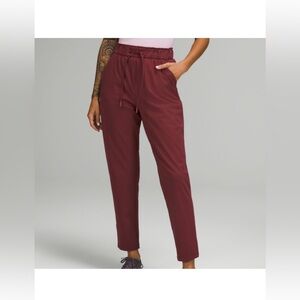 Lululemon Athletica Maroon Track Pants